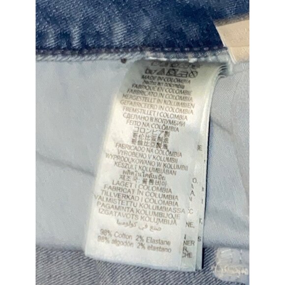 Michael Kors Womens Wide-Leg Frayed Hem Capri Jeans Size 24W Made In Colombia 98 - Picture 3 of 8